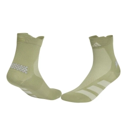 Теннисные носки Adidas Adizero Run Quarter 1P - tent green/halo green