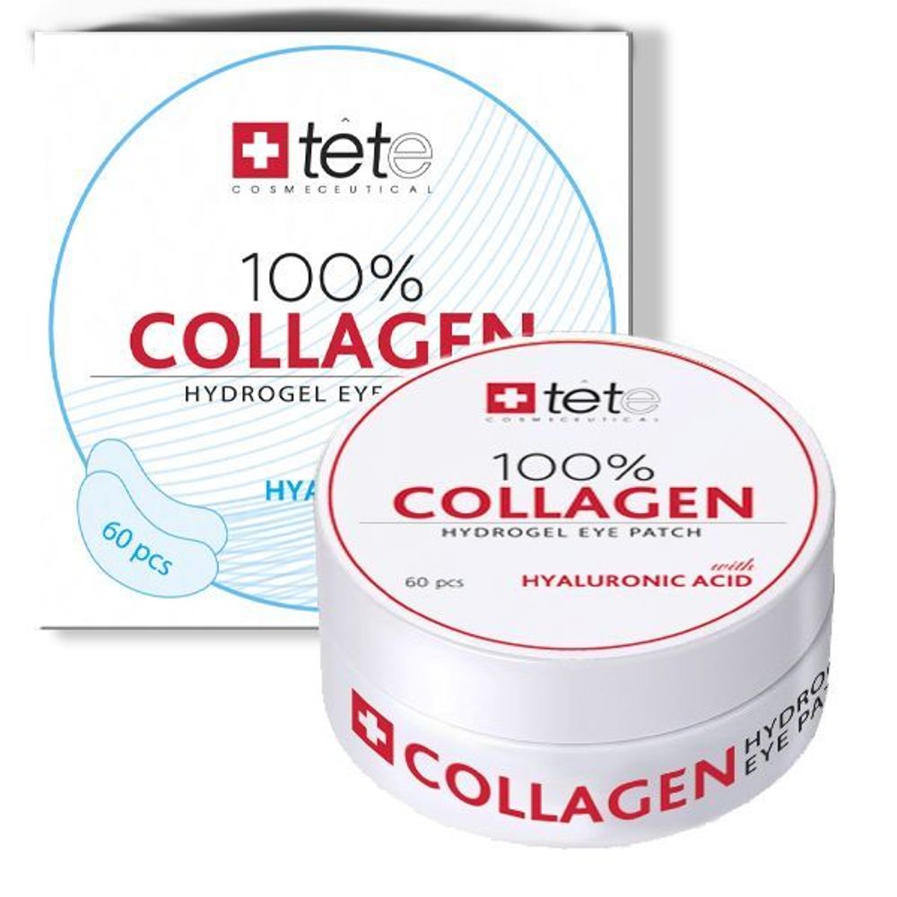 КОЛЛАГЕНОВЫЕ ПАТЧИ ПОД ГЛАЗА / 100% COLLAGEN HYDROGEL EYE PATCH