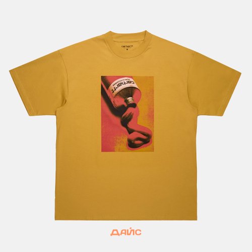 Футболка мужская Carhartt WIP Tube артикул:I033173_sunray - купить в магазине Дайс
