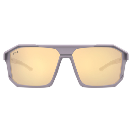 HILX Juggernaut / Matt Solid Grey / Gold Polarized Lens