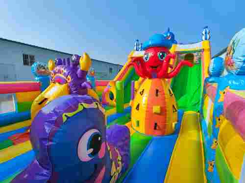 Коммерческий надувной батут «Морские приключения 2» 12*6*5 м