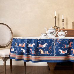 СКАТЕРТЬ ОВАЛЬНАЯ "PASSAGE"140Х180СМ ,БЕЛЫЙ, 100% ХЛОПОК,ТВИЛ, ПРОПИТКА