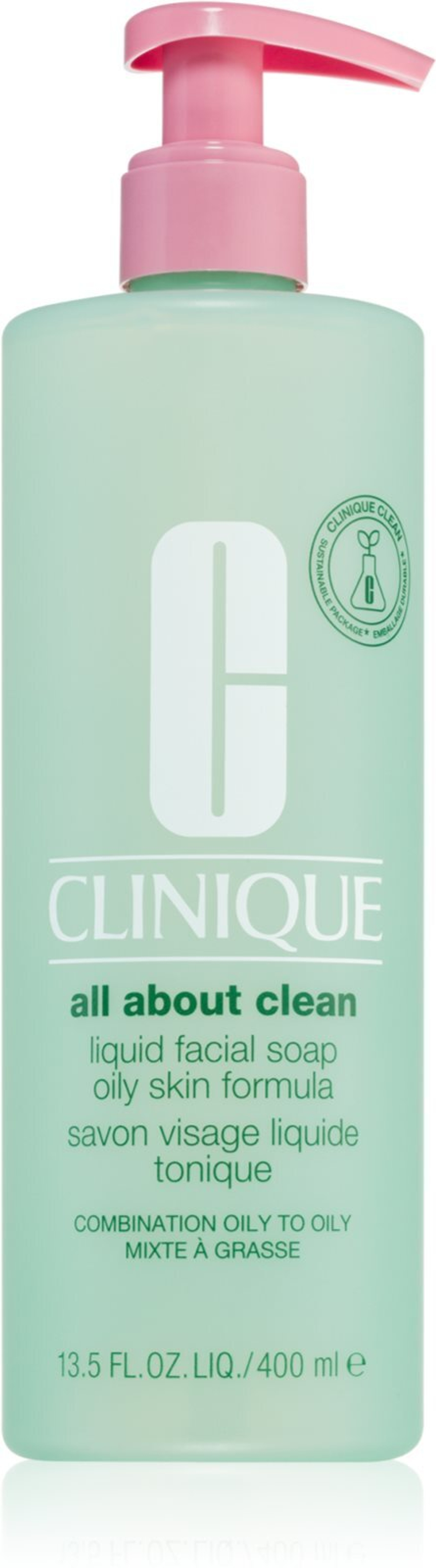 Clinique Liquid Facial Soap Oily Skin Formula - жидкое мыло для жирной и комбинированной кожи /   400  ml  / GTIN 20714322021