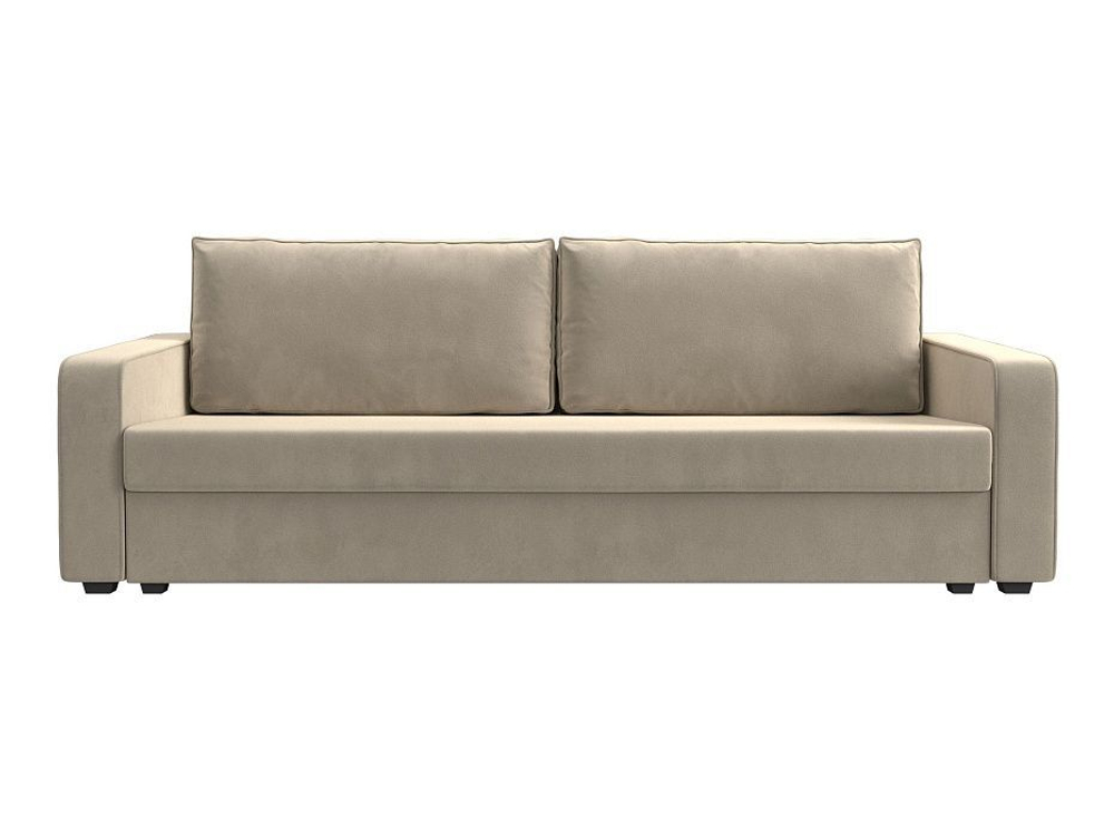 Диван прямой Лига-009 МИКРОВЕЛЬВЕТ Бежевый