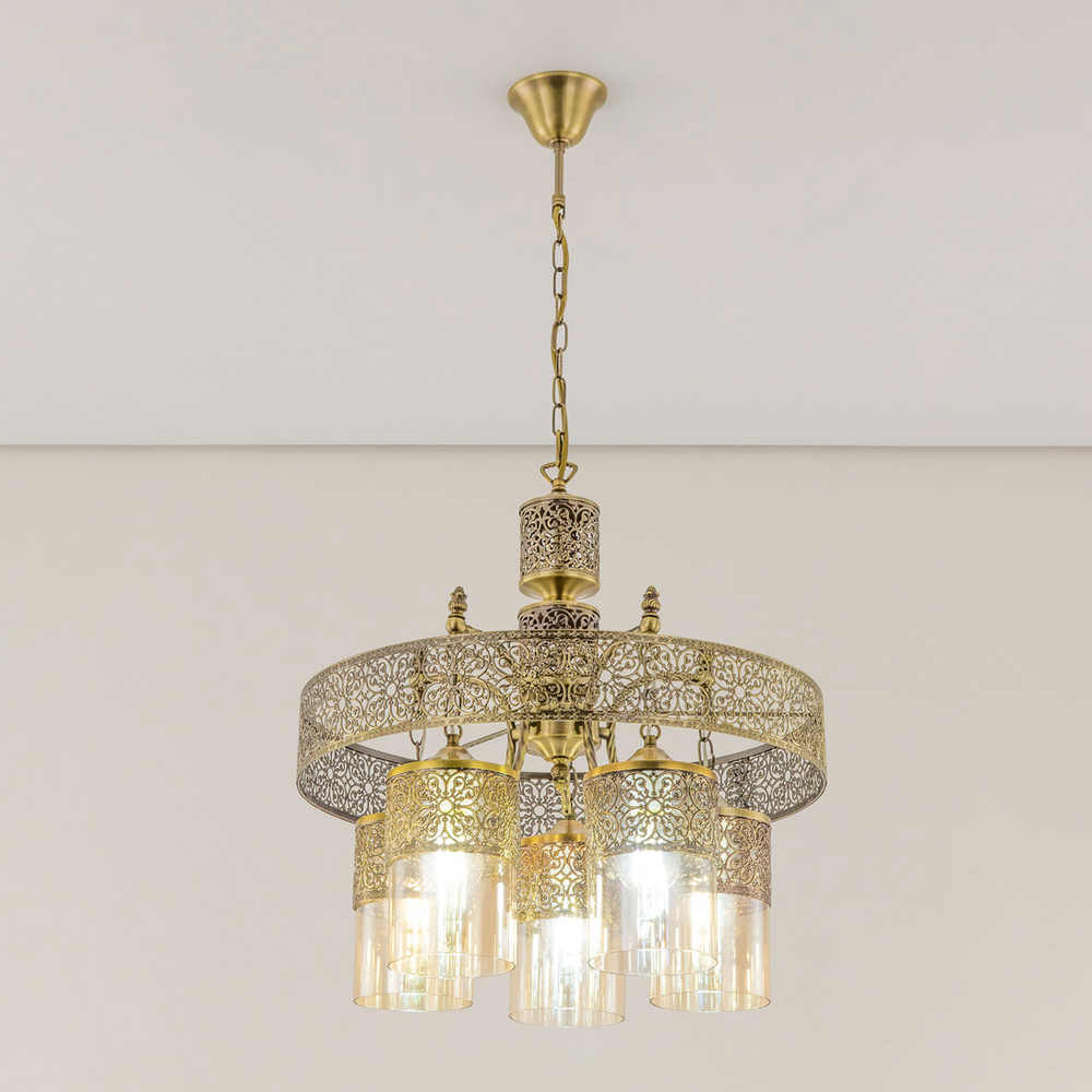 Citilux Эмир CL467153 Люстра подвесная Бронза