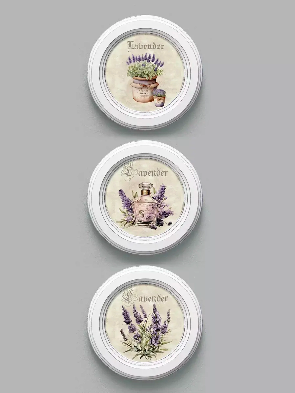 Картины на стену интерьерные на холсте 3 шт. 17.5 см