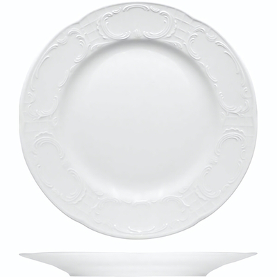 Тарелка «Моцарт» мелкая;фарфор;D=240,H=27мм;белый (Цвет: белый)