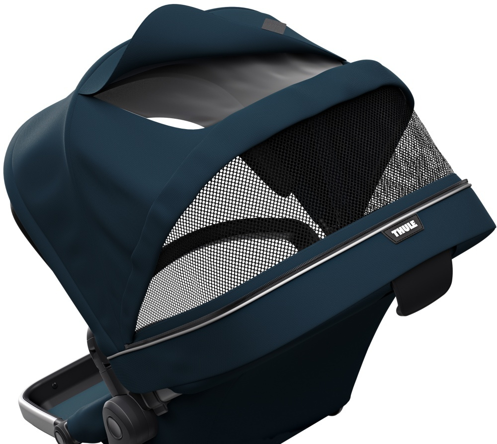 Второй прогулочный блок для коляски Thule Sleek Sibling Seat Navy Blue, синий