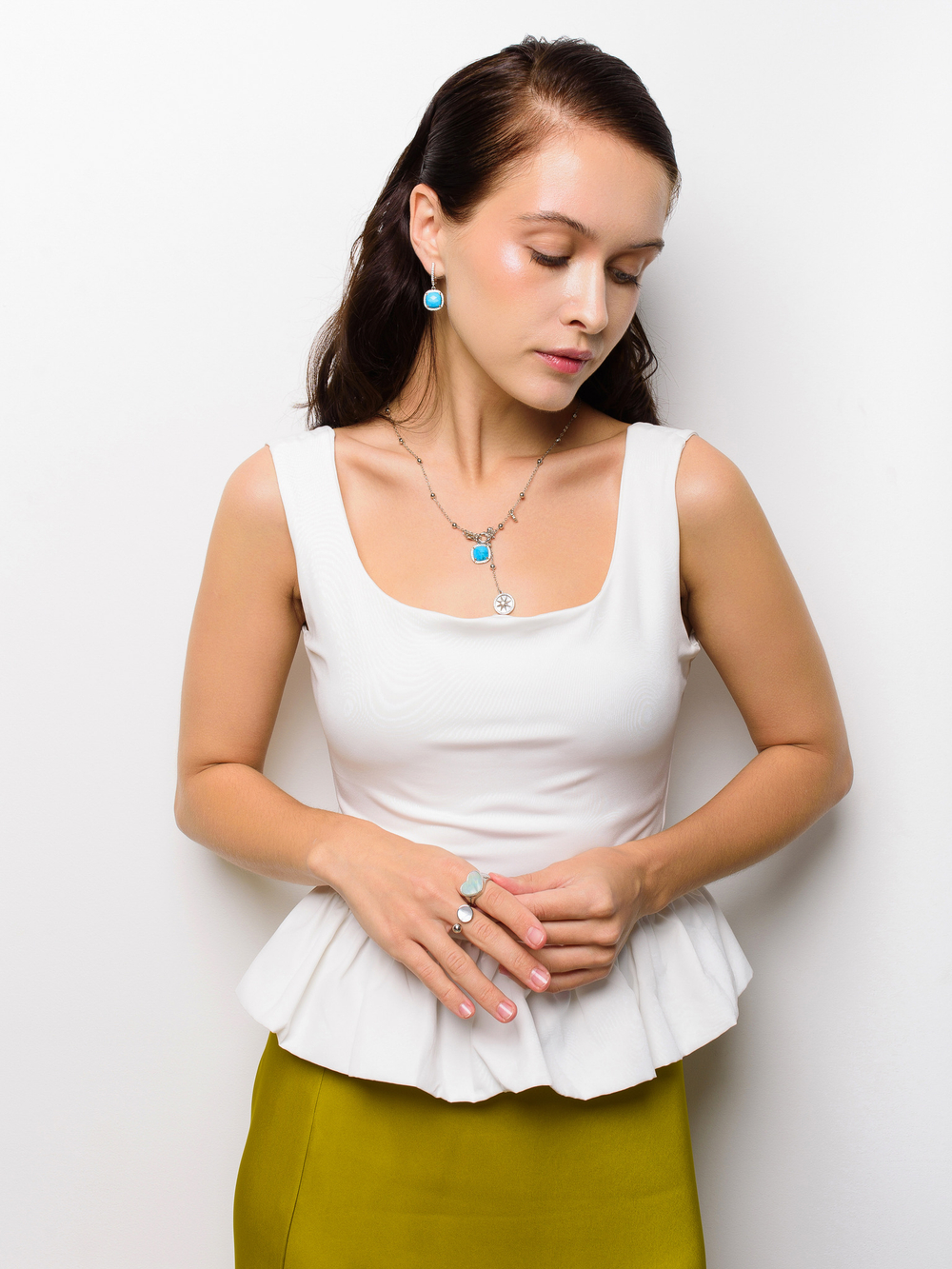 Колье "Royal star" с лазуритом