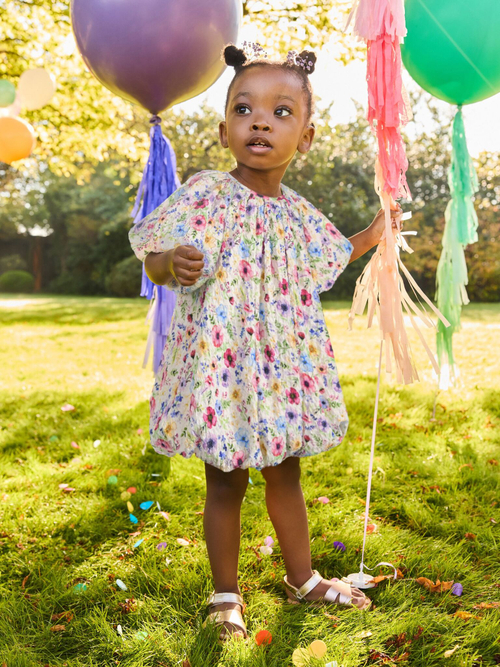 Платье для девочки Next AC9-265, Молочный, Розовый, Синий