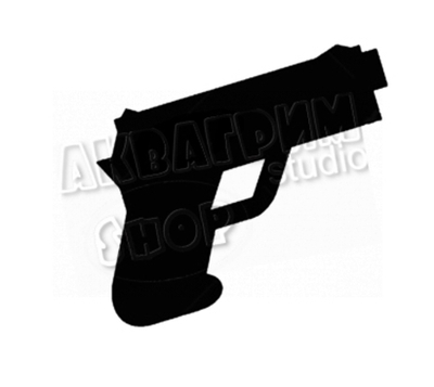Трафарет для блеск тату "Пистолет