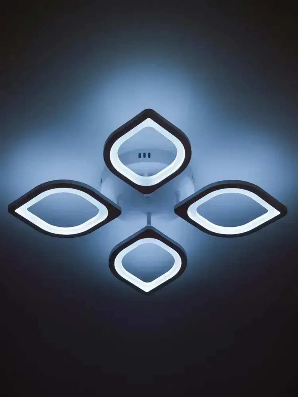 Люстра потолочная светодиодная с пультом ДУ Rivoli белая 80 Вт LED 2750К - 5850К, светильник на кухню, в детскую, в спальню