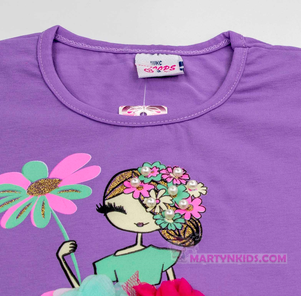 футболка Дама с цветком Whoops 4882