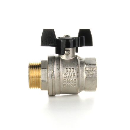 Полнопроходной шаровой кран STRONG, 1/2" НВ, ручка бабочка