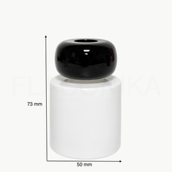 Комплект: Флакон для диффузора 50 мл белый цилиндр с черной крышкой Эллипс