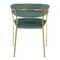 Стул Drixen мятный велюр с золотыми ножками