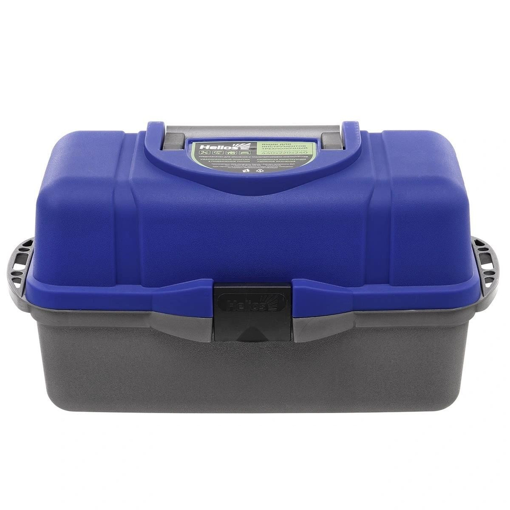 Ящик рыболовный для хранения снастей трехполочный синий