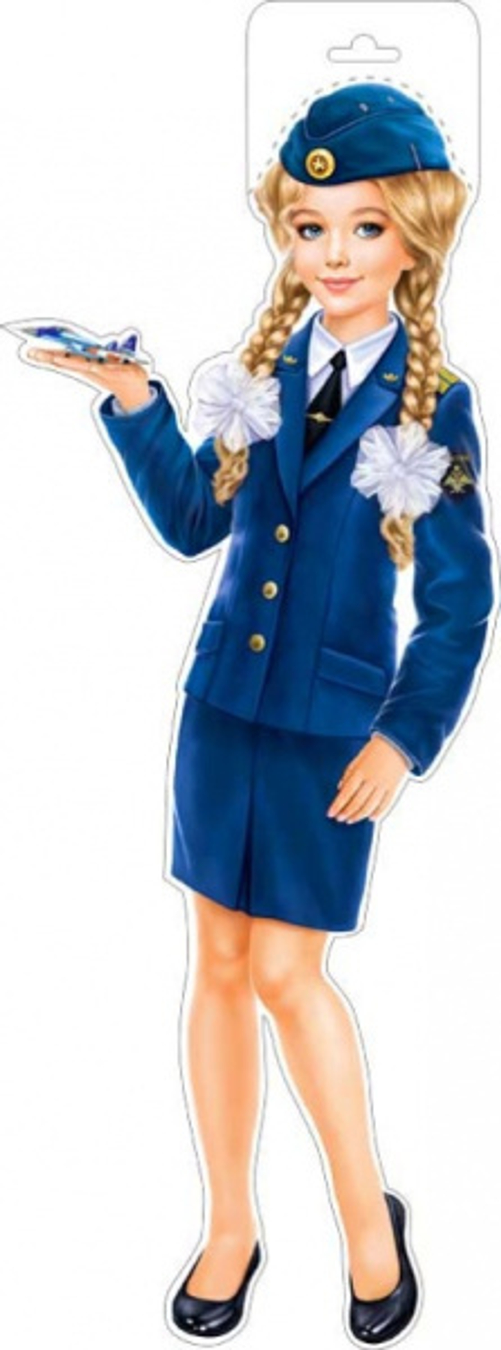 Плакат "Девочка-летчик"