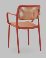 Стул Yona пластиковый с подлокотниками красный