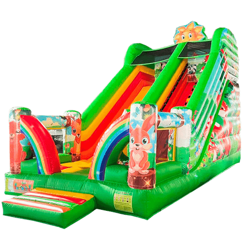 Надувная горка «В гостях у сказки»  7x4x6 м