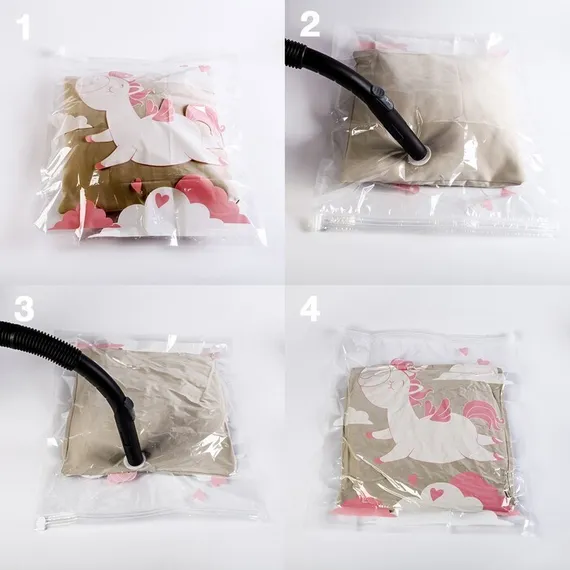 Вакуумный пакет для хранения &quot;Единорог&quot;, 50 х 60 см