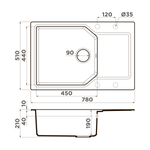 Мойка Omoikiri Yonaka 78-LB-GR Artgranit | Leningrad grey