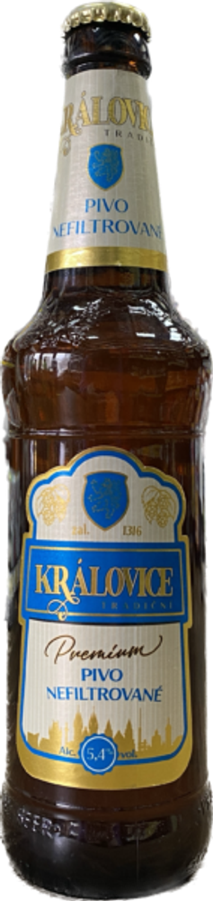 Пиво Краловице Премиум Нефильтрованное / Kralovice Premium Nefiltrovane 0.5 - стекло