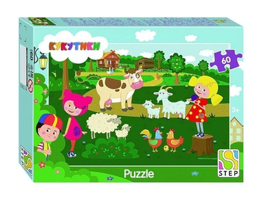 Пазл 60эл. "Кукутики" (Биг Папа) (Степ пазл)