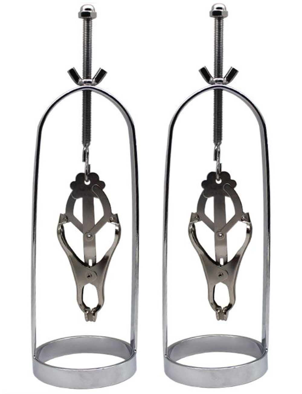 Серебристые растяжки для сосков (Цвет: серебристый)