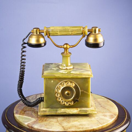 Винтаж: Винтажный телефон из оникса
