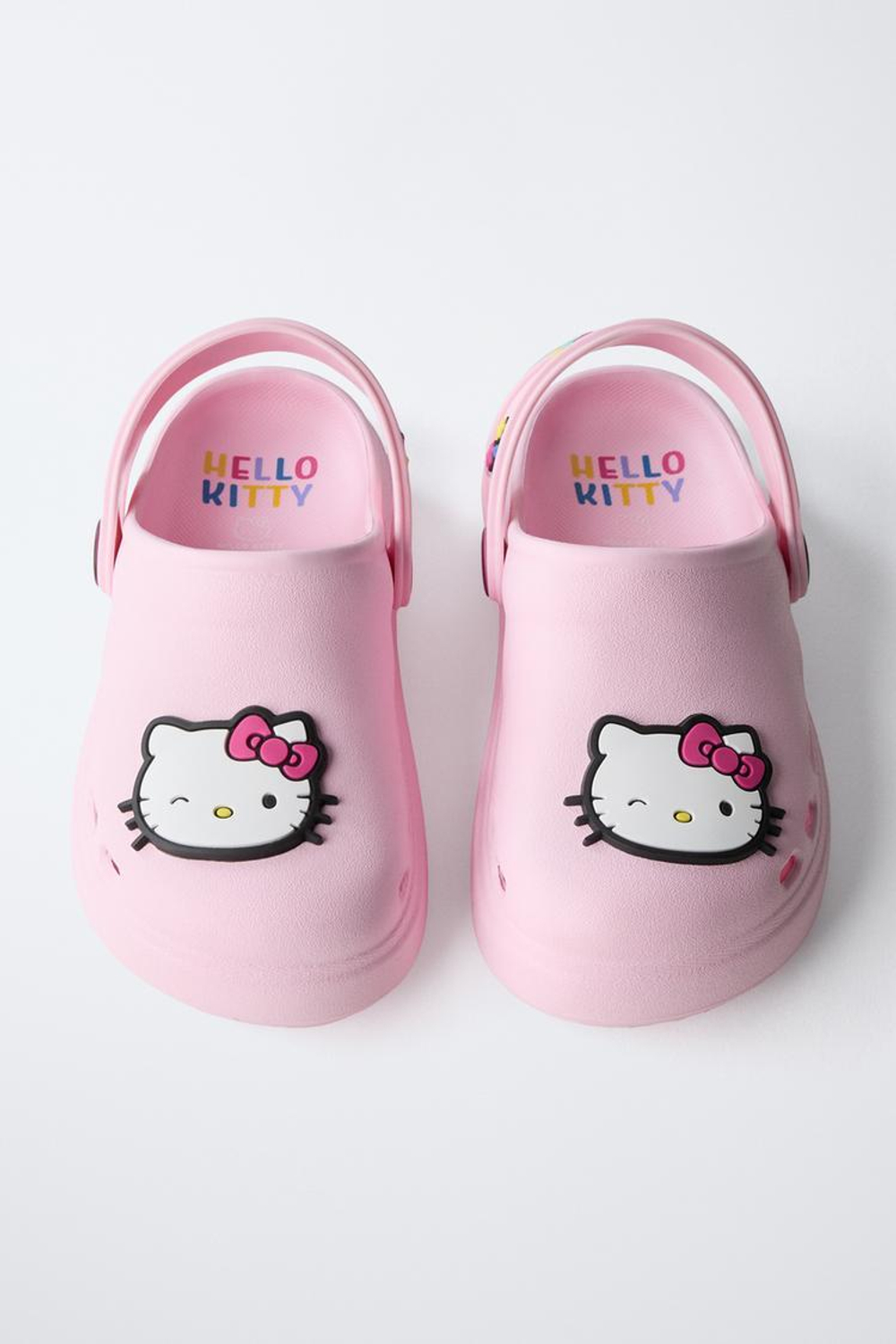 ZARA РЕЗИНОВЫЕ САБО HELLO KITTY © SANRIO, РОЗОВЫЙ