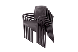 Комплект мебели Barcelona Set, венге (6 стульев Jersey венге/1 стол Fiji венге)