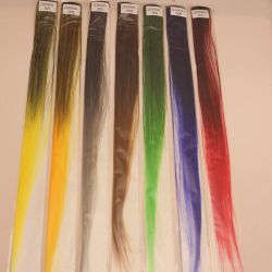 `Прядь волос на заколке(искусственные), длина 50см, ширина 3,2см, цвет №018 градиент синий-розовый