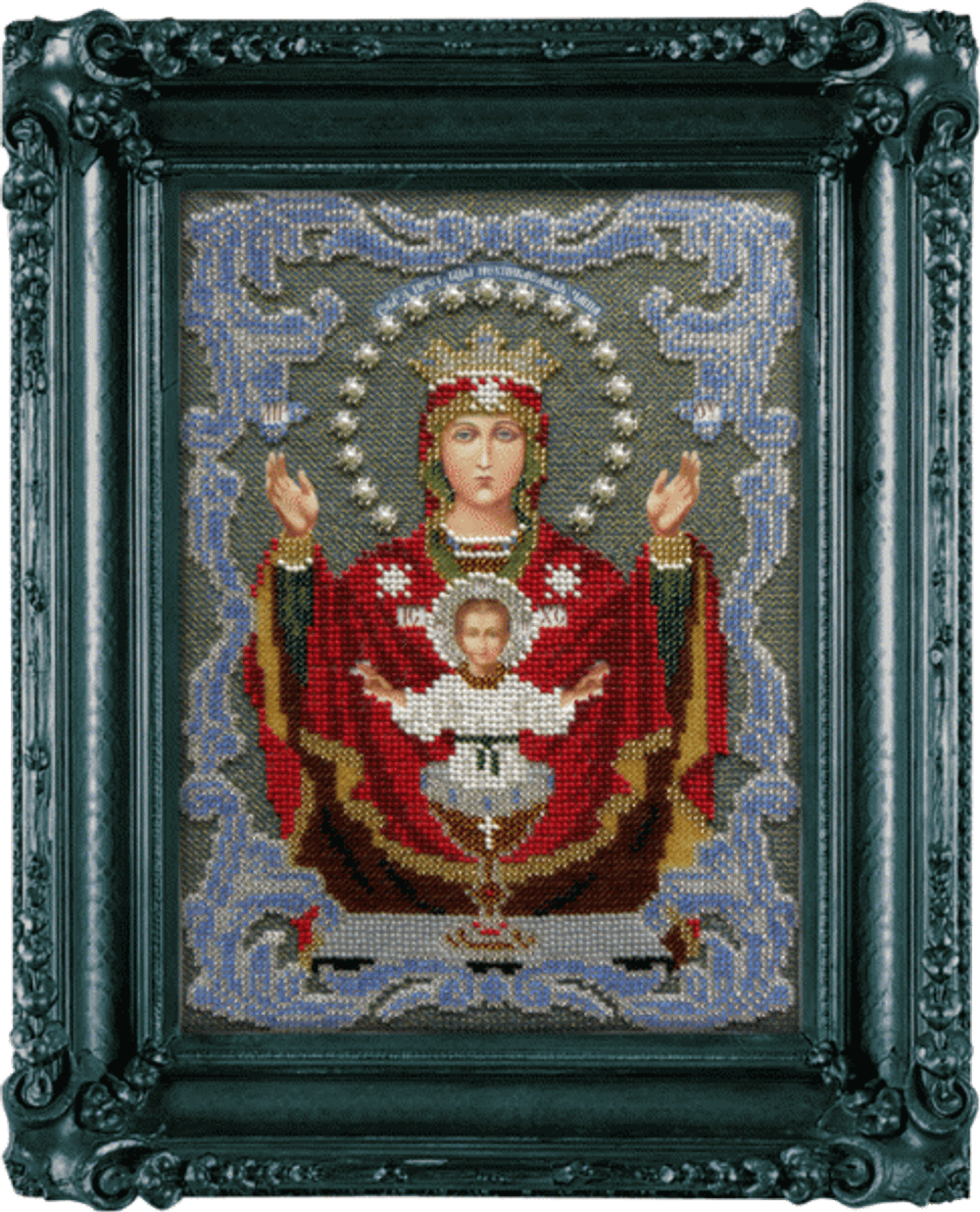 "Икона. Неупиваемая Чаша"-L- 7  вышивка