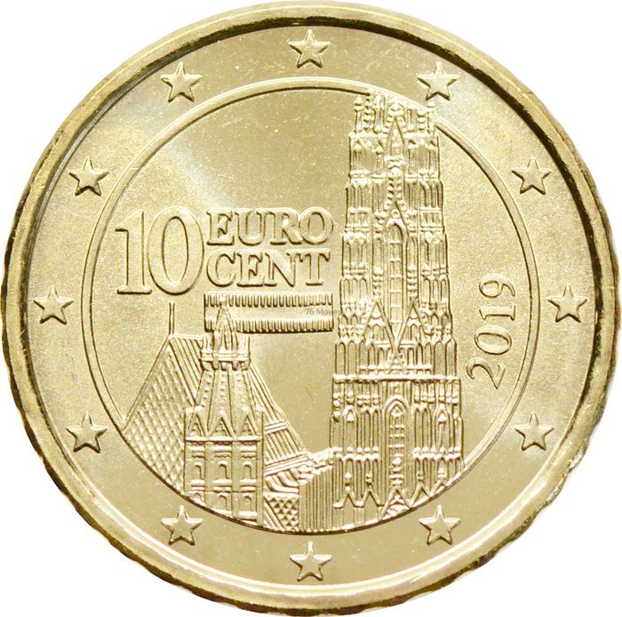 10 евроцентов 2019 Австрия (10 euro cent)