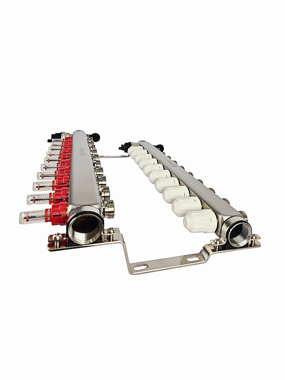 Коллекторная группа с расходомерами САРМАТ 1"x3/4" 10 вых. нерж с в /о SS2200 (CN)