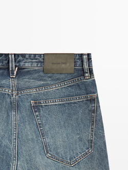 Massimo Dutti Джинсы с кромкой, средне-синий