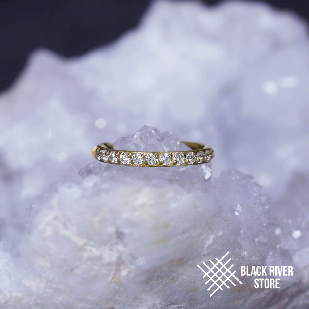 Кликер Twilight Crystal PVD Yellow 0.8мм