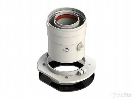 Адаптер дымохода 60/100 мм с ревизионным отверстием, алюминий крашеный для котлов Protherm 3002186614