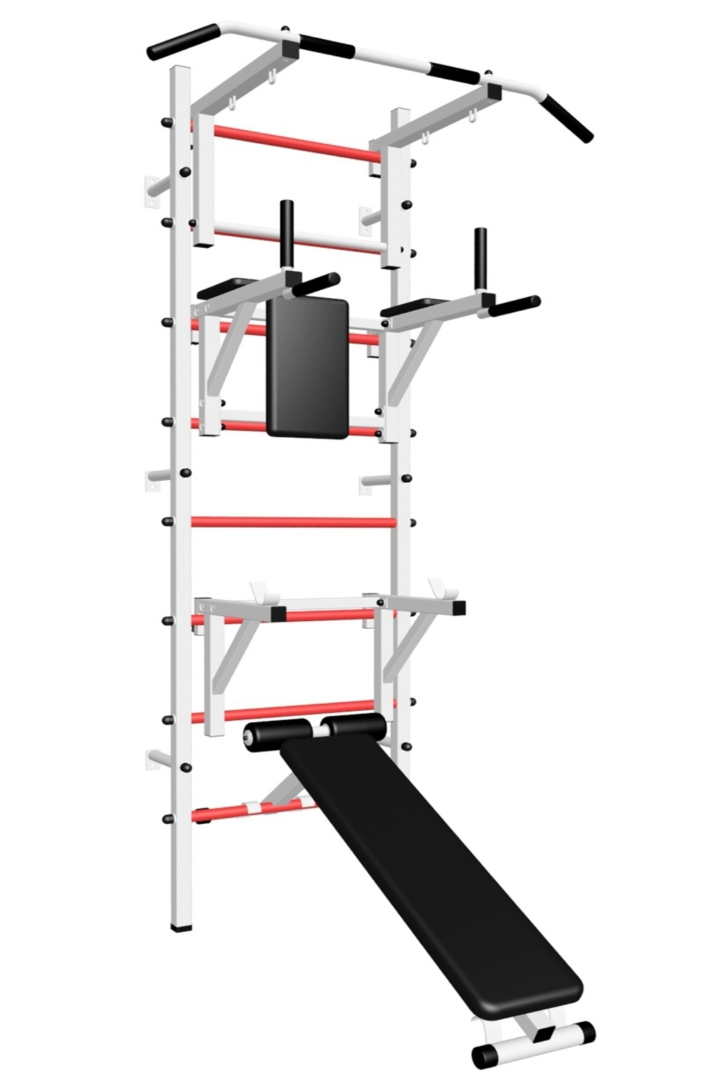 Шведская стенка Sv Sport 507 (Турник стандарт/Брусья/Стойка/Скамья)