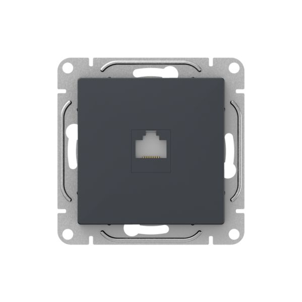 Механизм розетки RJ45 (cat6), графит Эпика EKF