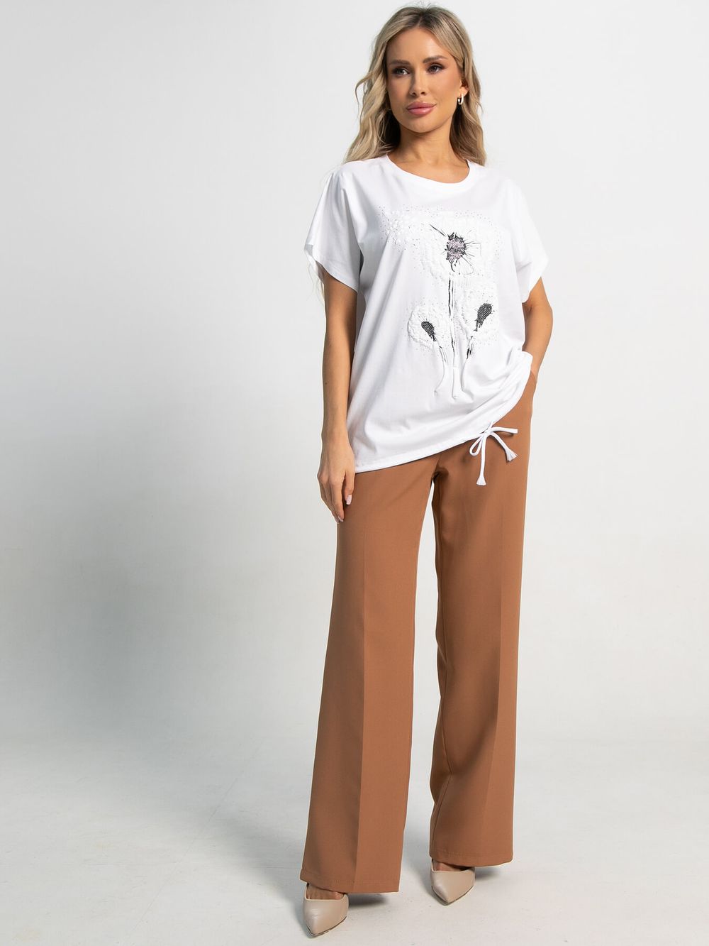 Блуза Фло (белая) Б15508-20М LT Collection