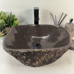 Раковина из речного камня RS-65260 45*39*15 0862