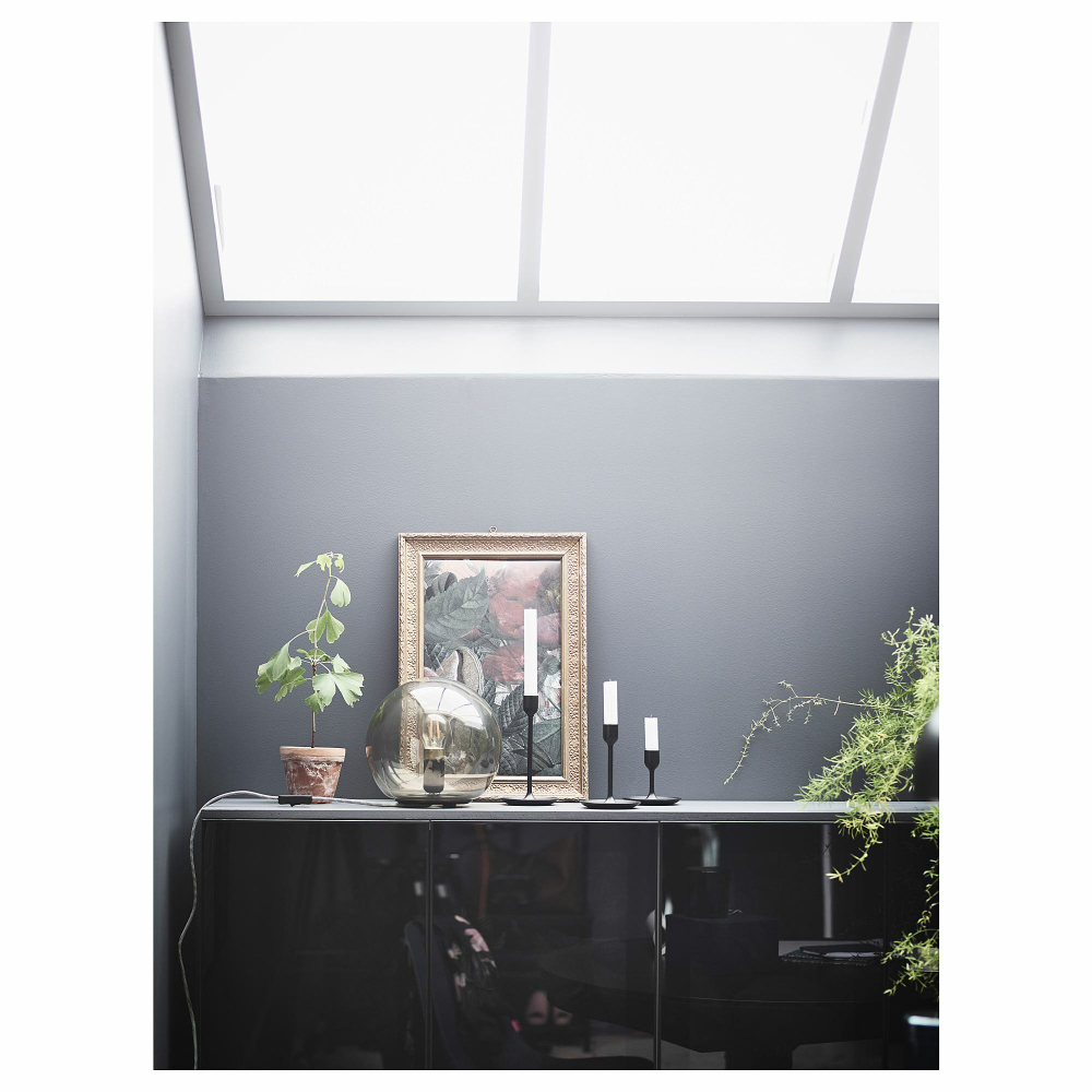 Набор подсвечников IKEA FULLTALIG (ФУЛЛТАЛИГ), Черный, Металл, 3 шт