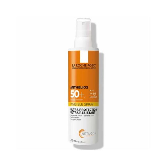 La Roche-Posay ANTHELIOS Солнцезащитный невидимый спрей для лица и тела SPF 50+, 200 мл