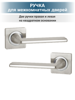 Ручка дверная межкомнатная с защелкой и петлями TREND