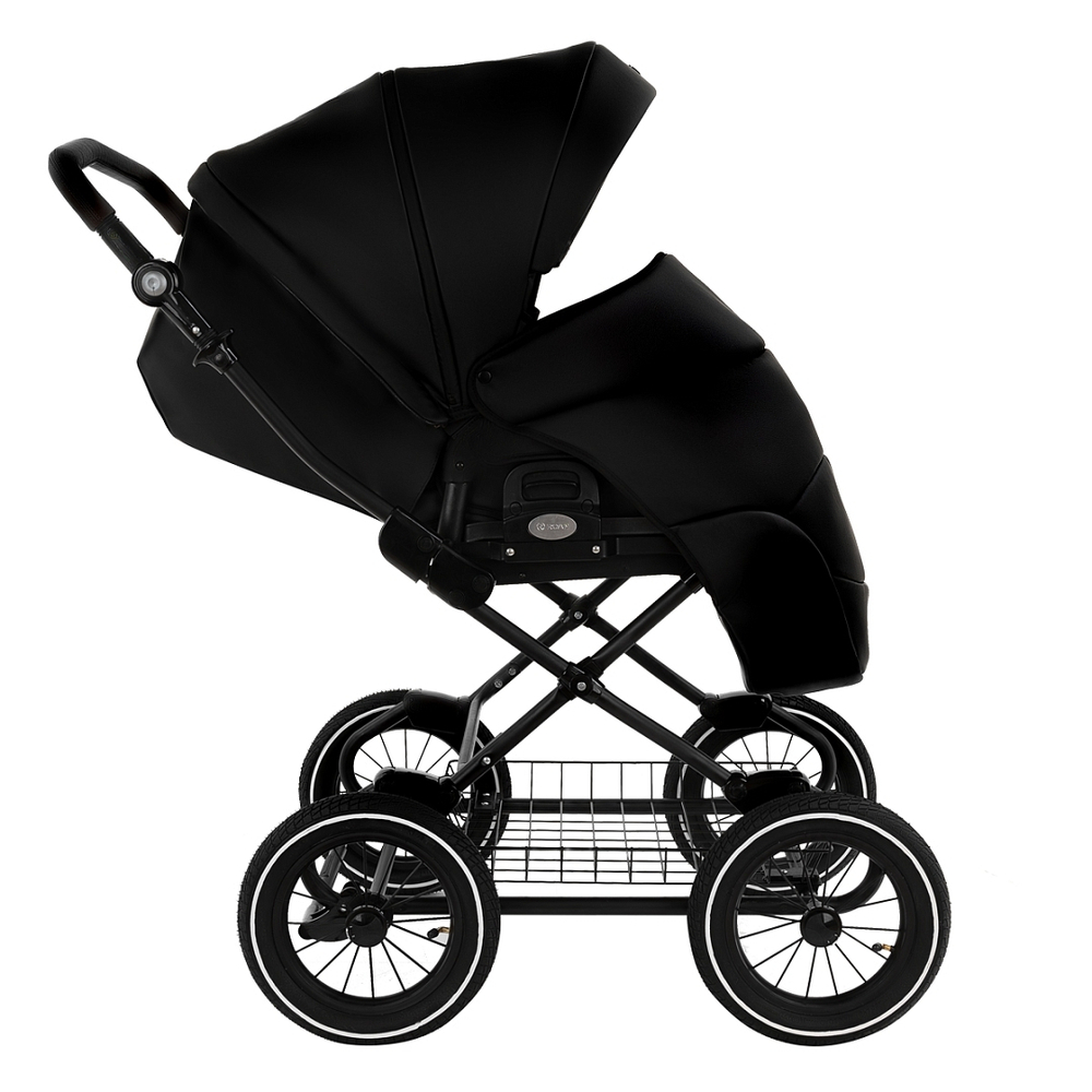 Коляска 2 в 1 ROAN BASS NEXT 2 в1 CLASSIC d12 leather Black