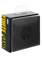 FORTE&PIANO Розетка 1-местная с заземлением без защитных шторок винтовое крепление 16А FP316 серый IEK