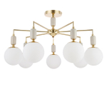 6580/7C CLASSI LN26 36 французское золото, серый/белый металл, керамика/стекло Люстра потолочная E14 7*40W 220V VIVIEN