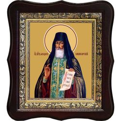 Феодор Санаксарский святой преподобный. Икона на холсте.